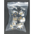 Set de 7 dés bicolores de jeux de rôles (accessoire de jdr) 005D