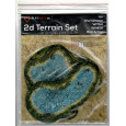 Foam 2D Terrain Set - Ponds (décors figurines de Playmats en VO) 001